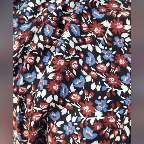 Zara Multicolor Floral Long Sleeve Maxi Dress Size Large - Picture 10 of 10
